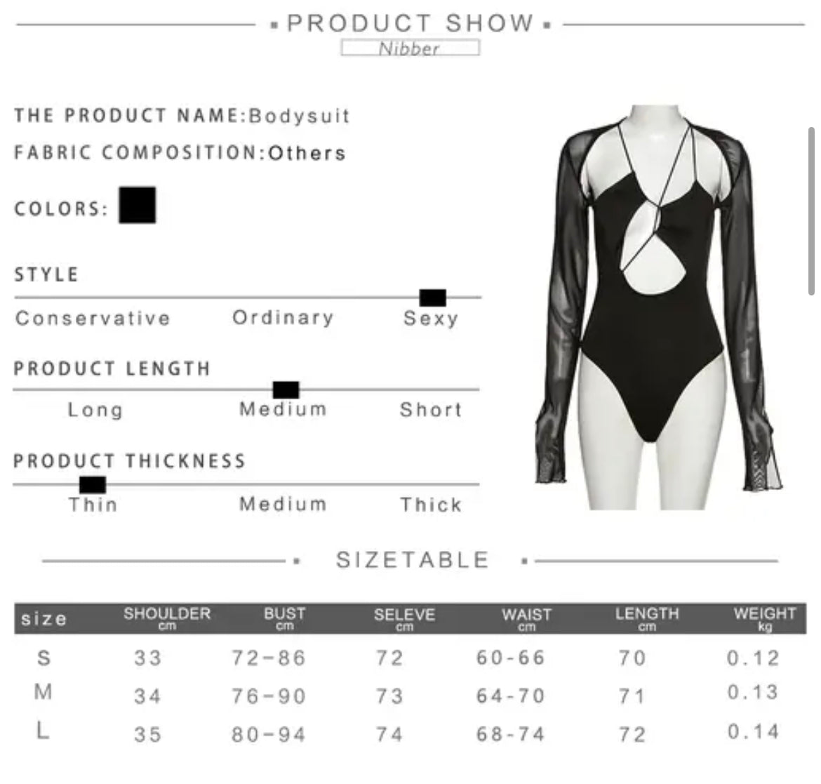 Bare bodysuit