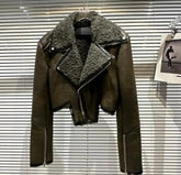 Crop shearling