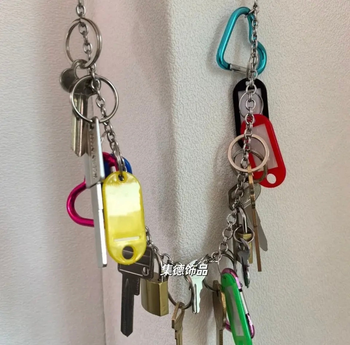 Key link bag charms